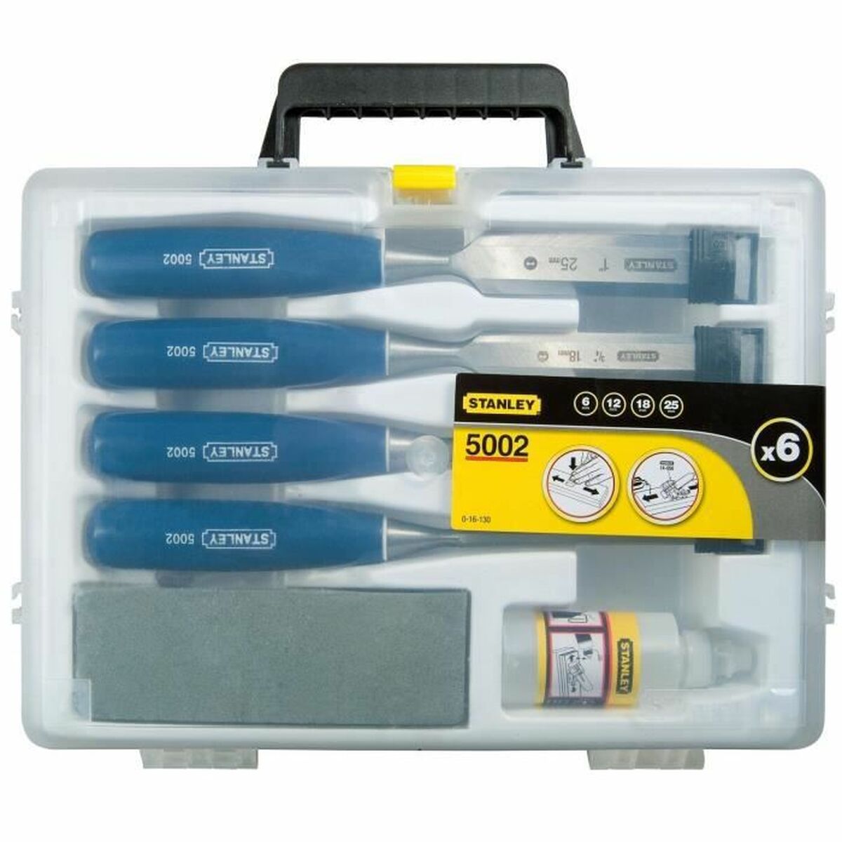 Mejsel Stanley 5002 Træ 6, 12, 18, 25 mm 4 Dele